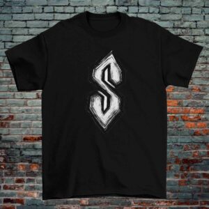 "Cool S" Graffiti Nostalgia T-Shirt – 90s Icon Sketch Design Stüssy S (Black & White, 100% Cotton)