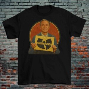 Mr. Rogers x Wu-Tang Mashup T-Shirt – Kindness Meets Clan (Black & White, 100% Cotton)