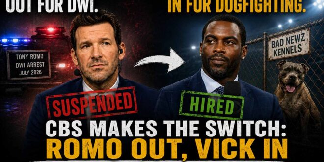 Tony Romo suspended, Michael Vick hired for CBS.